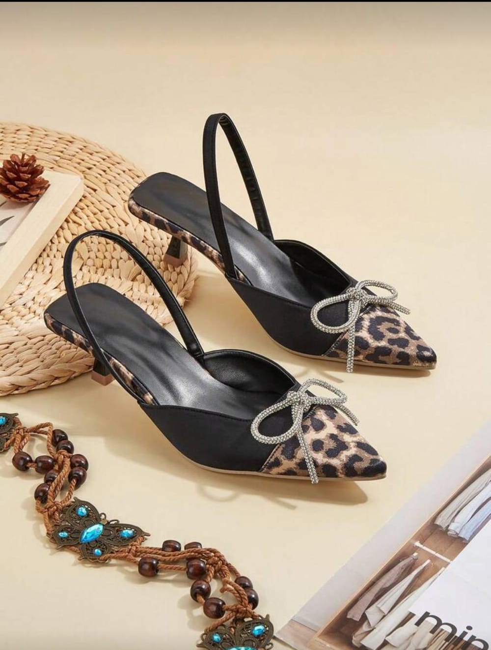 Tiger Print Pointed Heel