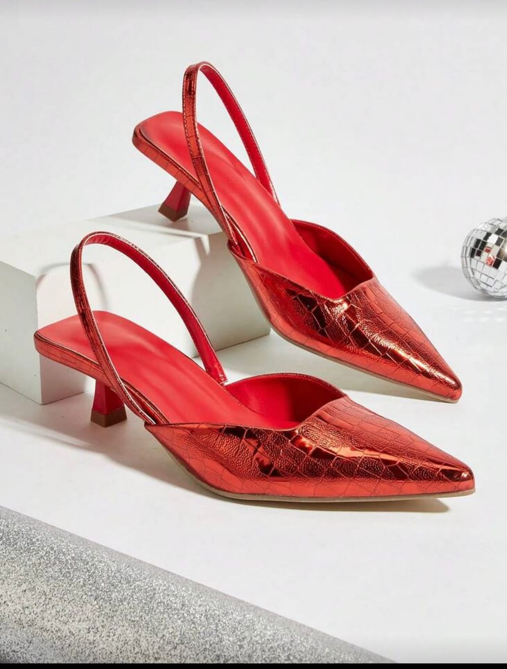 Red Leather Heel