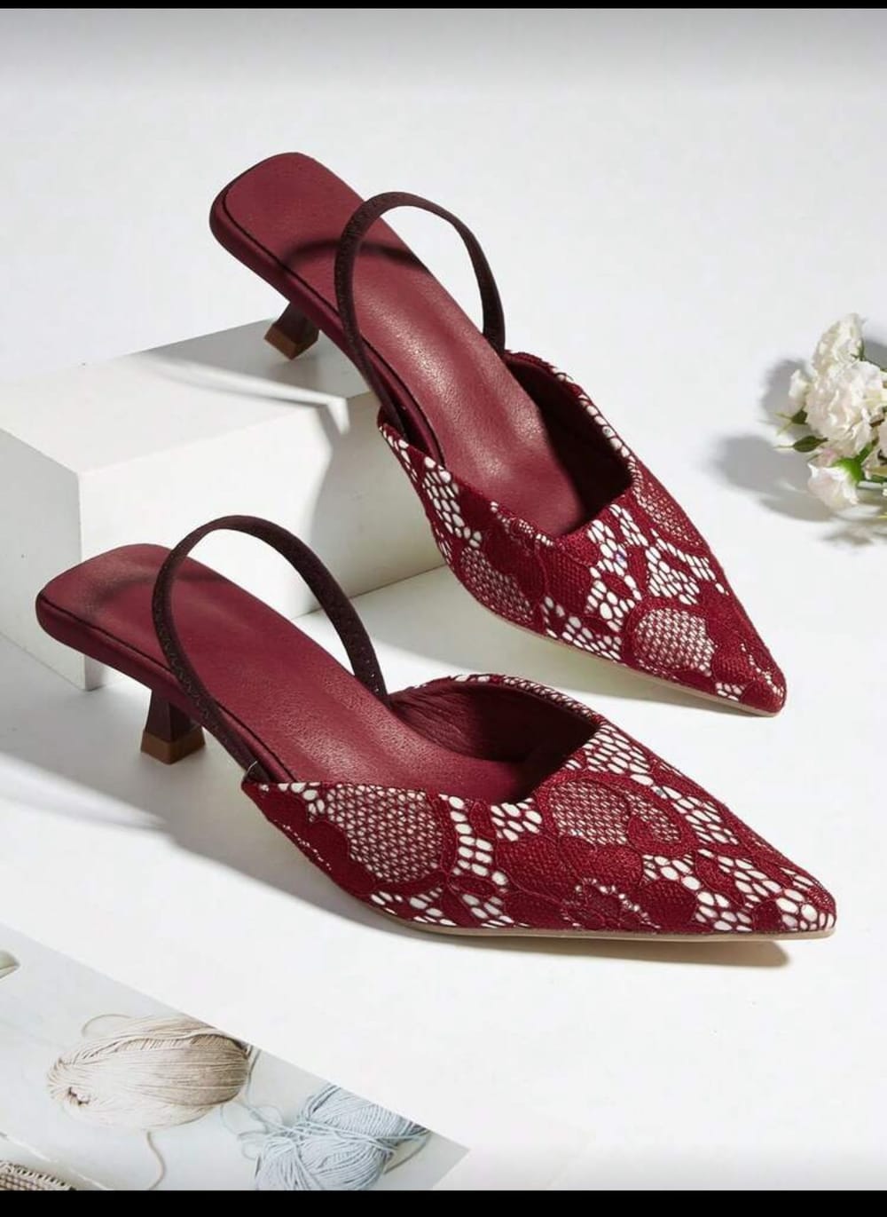 Elegant Kitten Slingback